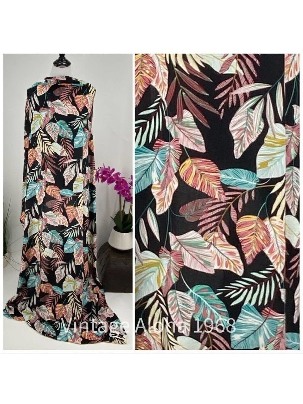 BlackPink/Green/Yellow Tropical SARONG Pareo Lavalava Beach Skirt Summer Scarf